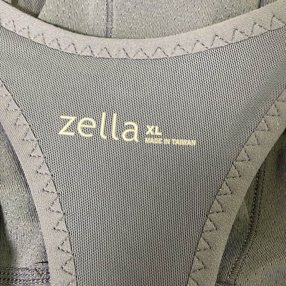 Zella Women’s Dry-Fit Racerback Tank Top Slate Blue Size XL Drawstring Athlete - Picture 10 of 11
